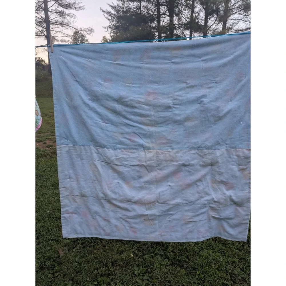 Vintage Raggedy Ann and Andy Baby Blanket Quilt